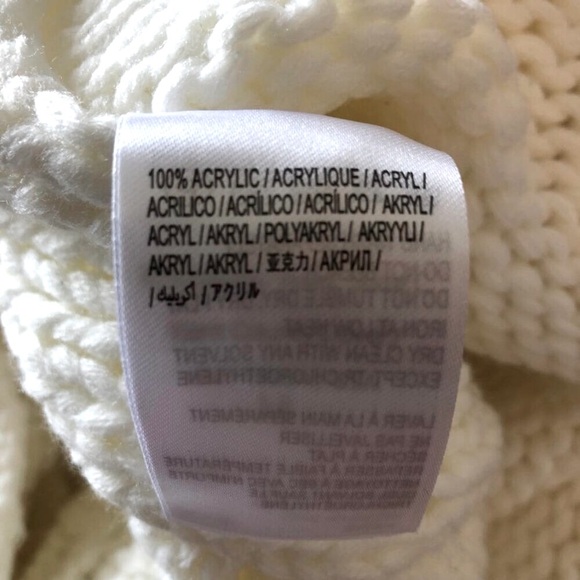 New FARM RIO Ivory Cable Knit Fringe Midi Sweater Dress M MSRP $285 - Picture 9 of 9